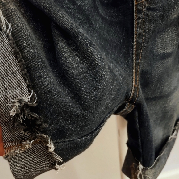 Gap Denim Cut Off Overalls  Small - Picture 7 of 14